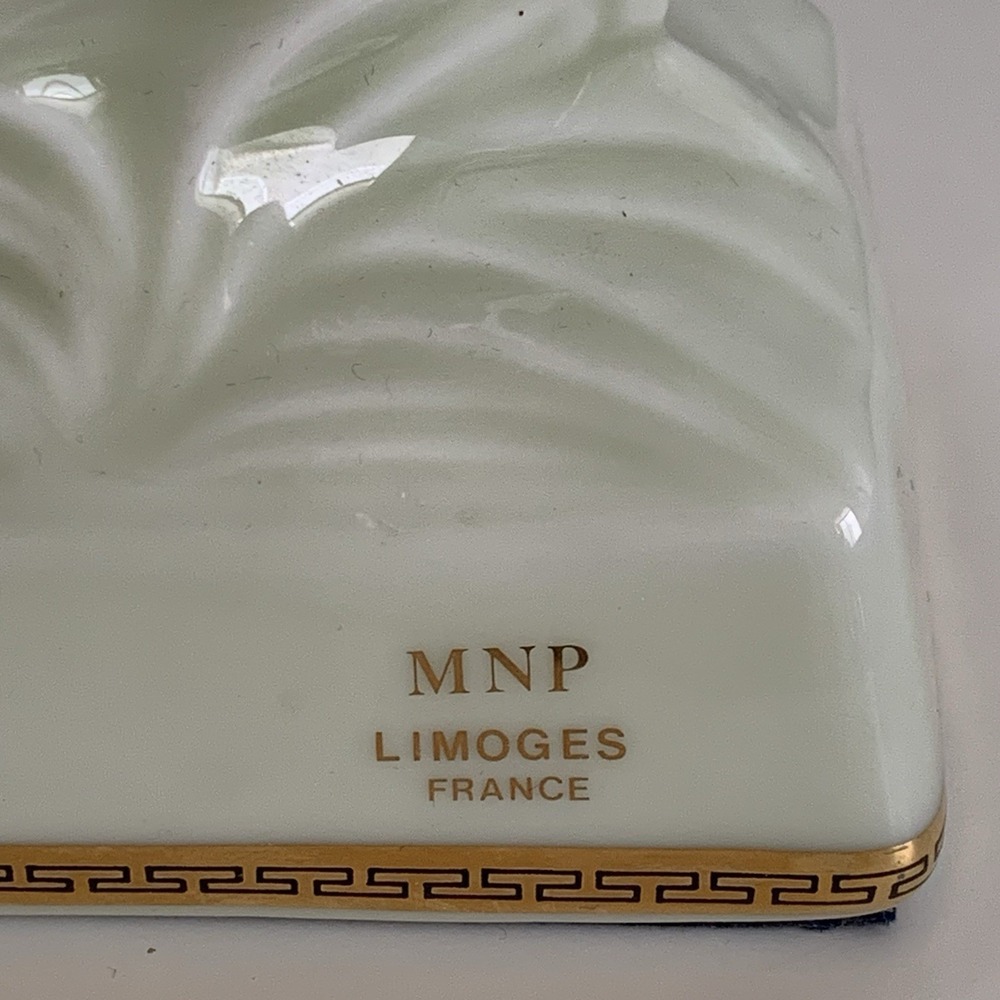 Vintage REMY MARTIN Centaur Limoges Cognac Empty Bottle Ceramic Gold Ivory - Picture 12 of 16